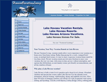Tablet Screenshot of havasuvacationliving.com
